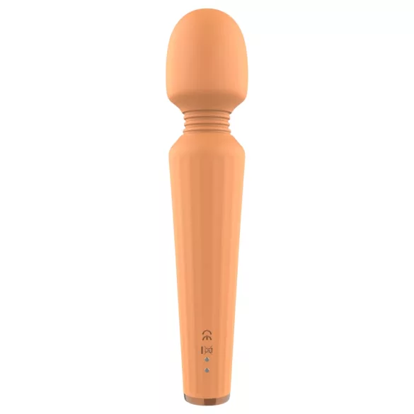 Glam - vibrador masajeador recargable - silicona naranja