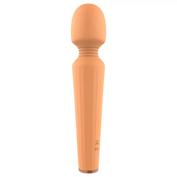 Glam - vibrador masajeador recargable - silicona naranja