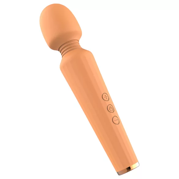 Glam - vibrador masajeador recargable - silicona naranja
