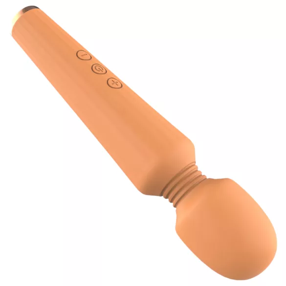 Glam - vibrador masajeador recargable - silicona naranja