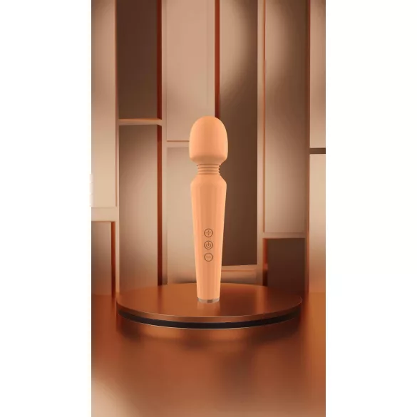 Glam - vibrador masajeador recargable - silicona naranja