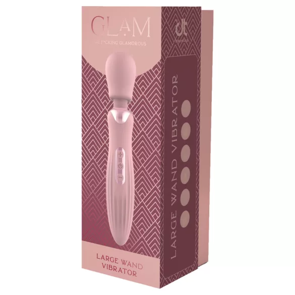 Glam - gran vibrador tipo varita (rosa)