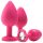 Set de entrenamiento anal Flirts - kit de plugs anales (3 piezas) - rosa