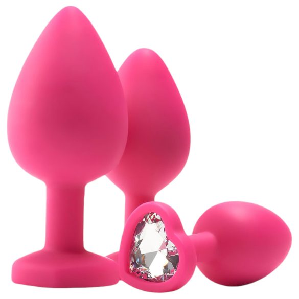 Set de entrenamiento anal Flirts - kit de plugs anales (3 piezas) - rosa