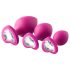 Set de entrenamiento anal Flirts - kit de plugs anales (3 piezas) - rosa