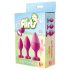 Kit de entrenamiento anal Flirts - set de plugs anales (3 uds) - rosa