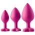 Set de entrenamiento anal Flirts - kit de plugs anales (3 piezas) - rosa