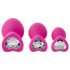 Set de entrenamiento anal Flirts - kit de plugs anales (3 piezas) - rosa