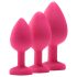 Set de entrenamiento anal Flirts - kit de plugs anales (3 piezas) - rosa