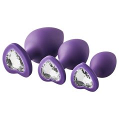   Flirts kit de entrenamiento anal - set de plugs (3 piezas) - morado