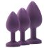 Flirts - kit de entrenamiento anal - set de plugs anales (3 piezas) - lila