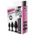 Dreamtoys Fantasstic - set de plugs anales - 3 piezas (negro)