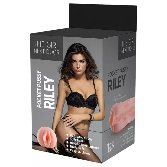 The Girl Next Door Riley - masturbador femenino realista - silicona color piel
