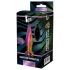 Glamour Glass - vibrador anal de vidrio con control remoto y diseño colorido