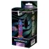 Glamour Glass - vibrador anal de vidrio con ondas (colorido)