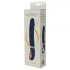 Goddess - vibrador acanalado con calefacción (azul oscuro)