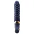 Goddess - vibrador acanalado con calefacción (azul oscuro)