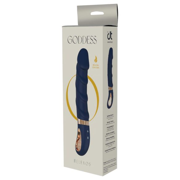 Goddess Belenos - vibrador punto G con calor - silicona azul