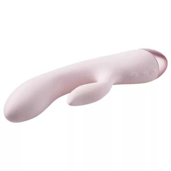 Vivre Coco - vibrador con estimulador de clítoris recargable - silicona rosa