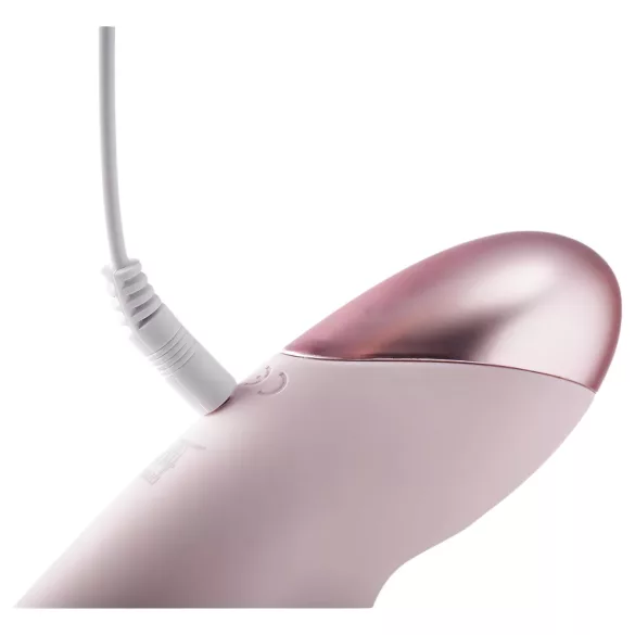 Vivre Coco - vibrador con estimulador de clítoris recargable - silicona rosa