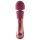 Vibrador recargable tipo varita (rojo)