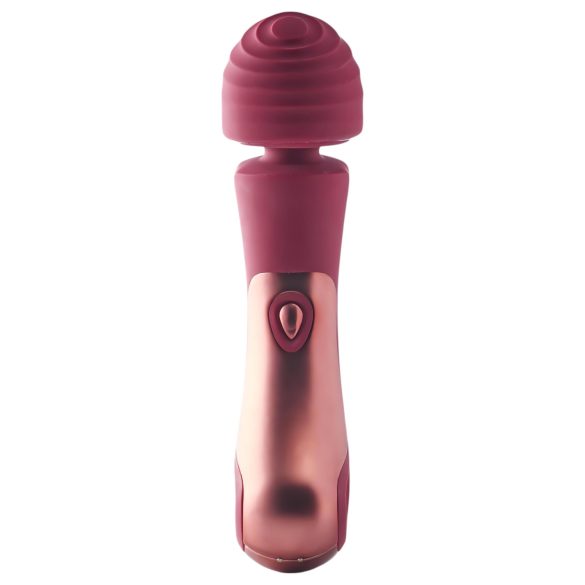 Vibrador recargable tipo varita (rojo)