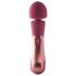 Vibrador recargable tipo varita (rojo)