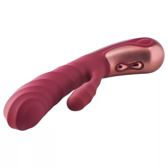 Dinky Jimmy K. Duo - Vibrador recargable con estimulador de clítoris - rojo