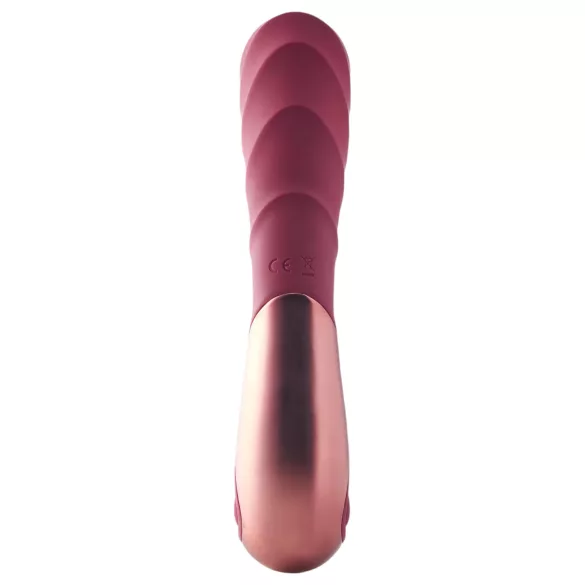 Dinky Jimmy K. Duo - Vibrador recargable con estimulador de clítoris - rojo