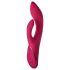 Dúo Julia Burbujeante - Vibrador recargable con brazo estimulador del clítoris (rojo)
