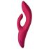 Dúo Julia Burbujeante - Vibrador recargable con brazo estimulador del clítoris (rojo)