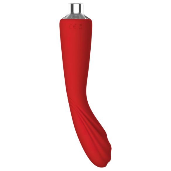 Red Revolution Georgia - Vibrador punto G y bomba vaginal - silicona roja
