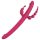 Dreamtoys Anywhere Placer Vibrador - recargable, 4 puntas (rosa)