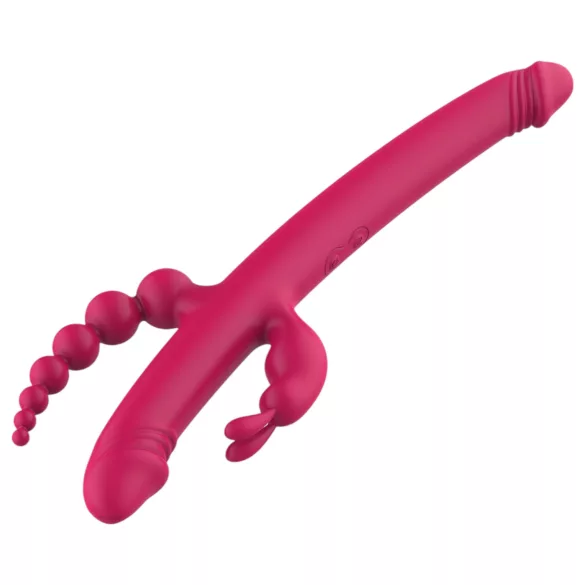 Dreamtoys - Vibrador recargable con 4 brazos - silicona rosa