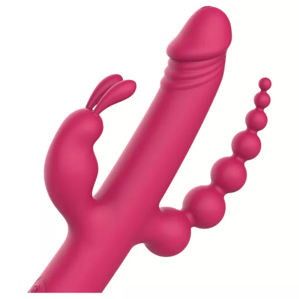 Dreamtoys - Vibrador recargable con 4 brazos - silicona rosa