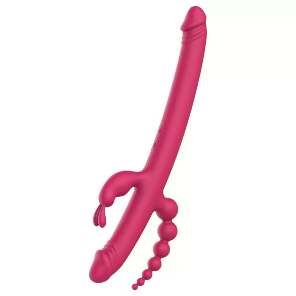 Dreamtoys - Vibrador recargable con 4 brazos - silicona rosa