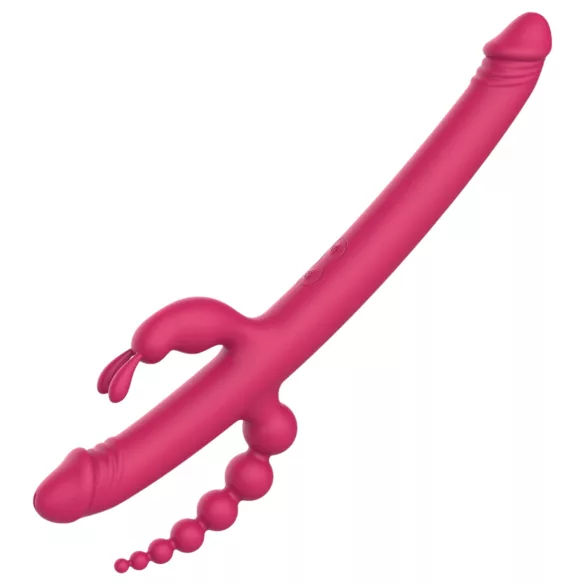 Dreamtoys - Vibrador recargable con 4 brazos - silicona rosa