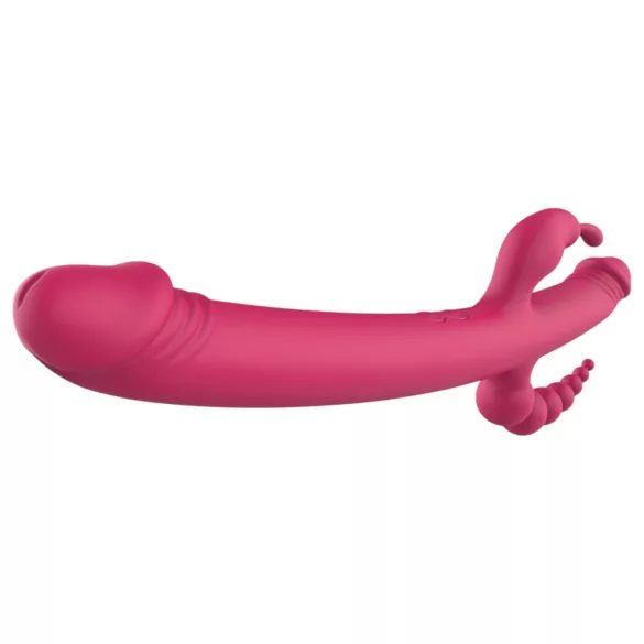Dreamtoys - Vibrador recargable con 4 brazos - silicona rosa