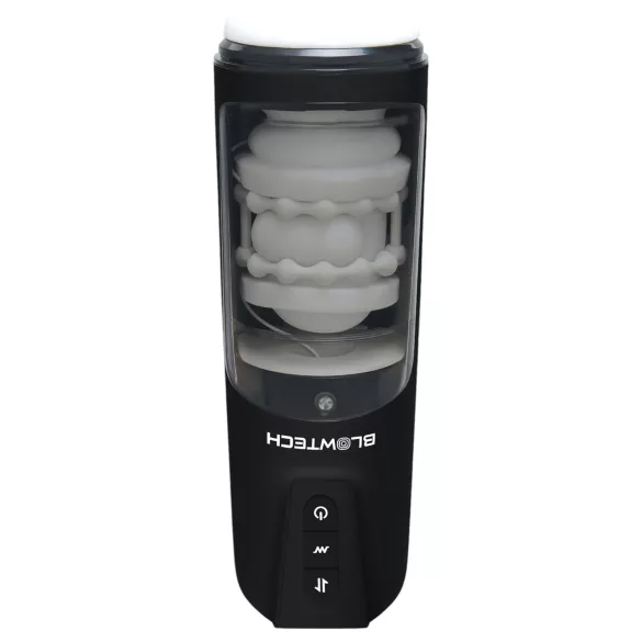 Dreamtoys Blowtech - masturbador vibrante con movimiento (negro)