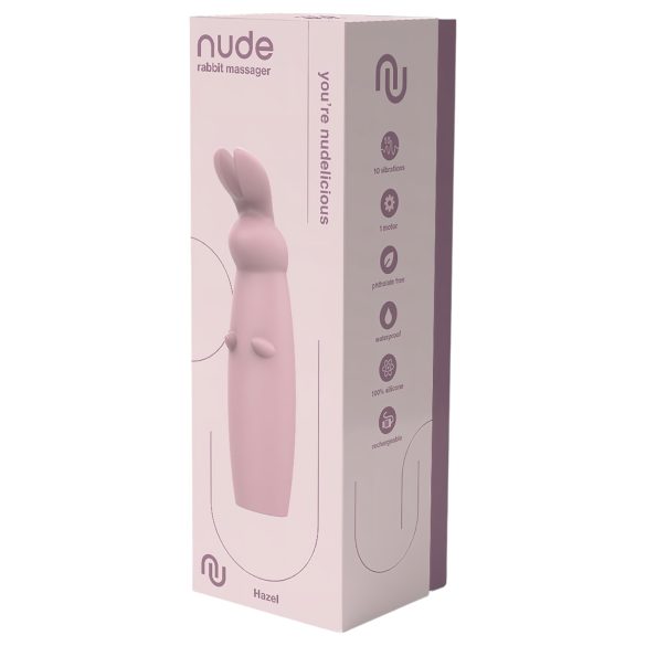 Nude Hazel - vibrador conejito recargable para clítoris - silicona lila