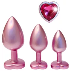   Dreamtoys Gleaming Love - set de plugs anales con corazón (rosa)