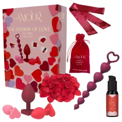 Dreamtoys Amour - set de regalo de entrenamiento anal (rojo)