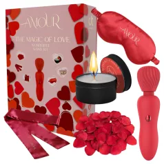 Dreamtoys Amour - set de vibrador tipo varita (rojo)