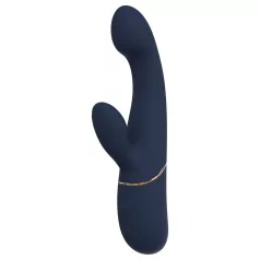Goddess - vibrador para parejas con cabeceo (azul oscuro)