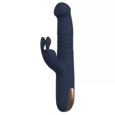   Colección Goddess de Dreamtoys - vibrador de empuje (azul oscuro)