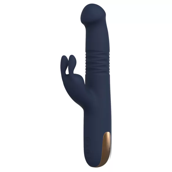 Colección Goddess de Dreamtoys - vibrador de empuje (azul oscuro)