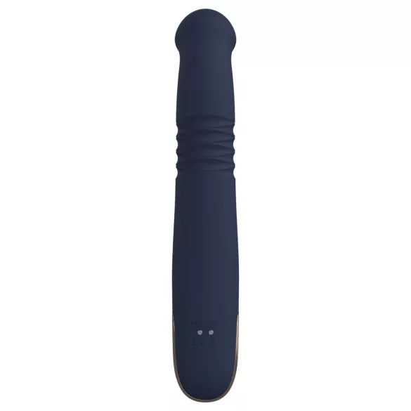 Colección Goddess de Dreamtoys - vibrador de empuje (azul oscuro)