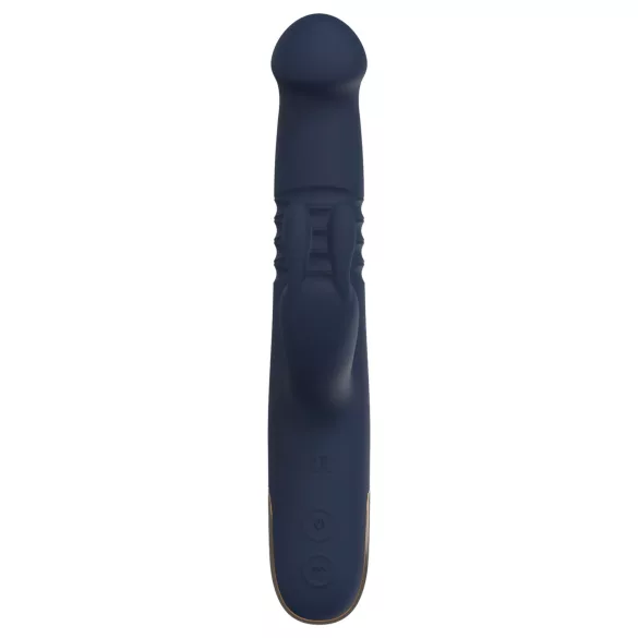 Colección Goddess de Dreamtoys - vibrador de empuje (azul oscuro)