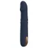 Goddess - vibrador con perlas rotatorias y movimiento de empuje (azul oscuro)