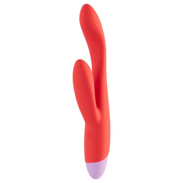 Dreamtoys - Vibrador punto G con estimulador de clítoris - silicona roja
